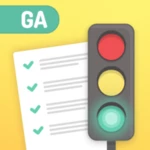 ga driver permit dds test prep android application logo